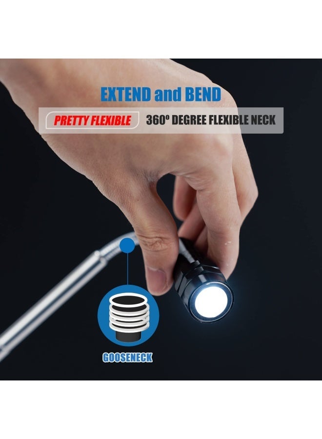 VIBELITE Extendable Magnetic Flashlight with Telescoping Magnet Pickup Tool- Cool Gadget Valentines Day Gifts for Him, Men, Teen Boys, Husband, Dad, Father,... - Image 3